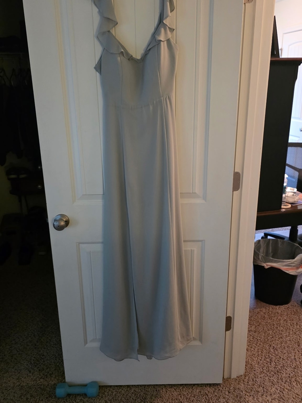 Sage Green Chiffon Dress M